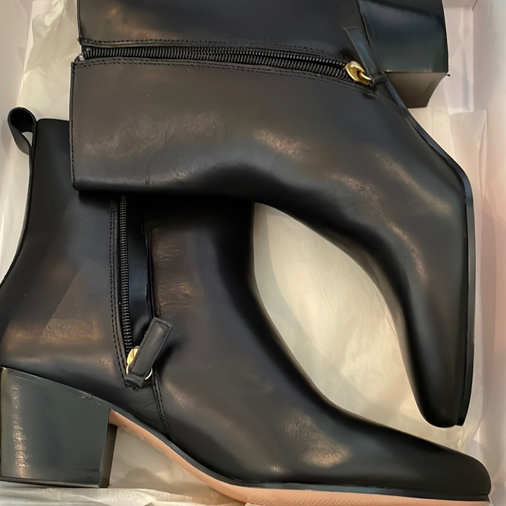Brand new leather western boot from Jcrew